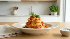 방울토마토로 진하게—마늘오일 향 살린 포모도로 파스타 레시피