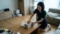 박스 티슈 마지막 몇 장이 안 뽑힐 때, 바닥 점선 하나로 해결하는 법