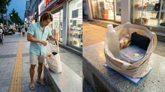 다이소 카드케이스 한 장으로 에코백 바닥판 만들기, 무너짐 잡는 초간단 팁