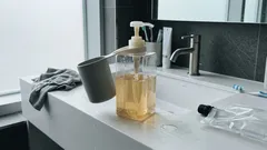 다이소 욕실 정리템 2개로 세면대 물때 줄이는 법