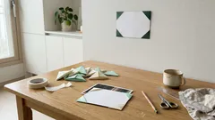 마스킹테이프만으로 사진 깔끔하게 걸기, 코너 포켓 전시법