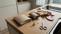 키친타월 심으로 1분 완성, 초간단 선물 포장 박스 만들기