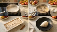 아이스크림 메이커 없이 만드는 스파이스 티 아이스크림 레시피(코코넛밀크+두유)